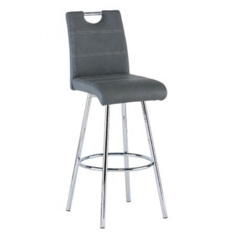 WOF Vegas Grey Swivel Barstool